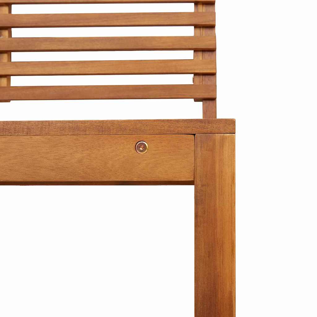 Gartenbank Braun 100 x 50 x 91cm Massivholz Akazie