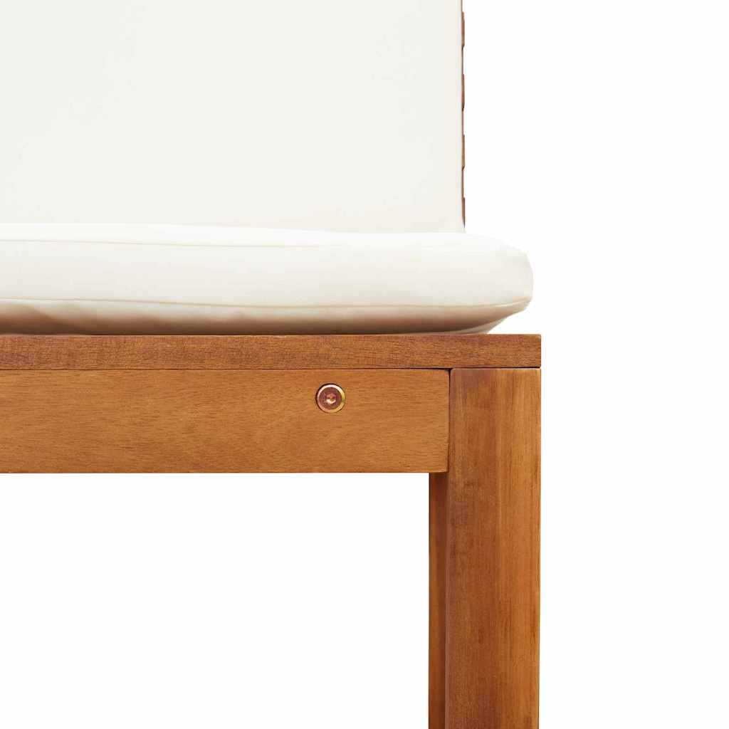 Armlehnloser Gartenstuhl 2 pcs Braun 50 x 50 x 91cm