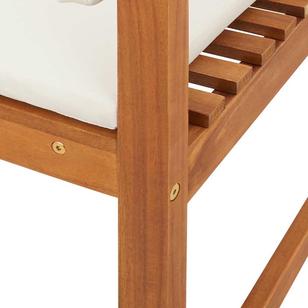 Armlehnloser Gartenstuhl 2 pcs Braun 50 x 50 x 91cm