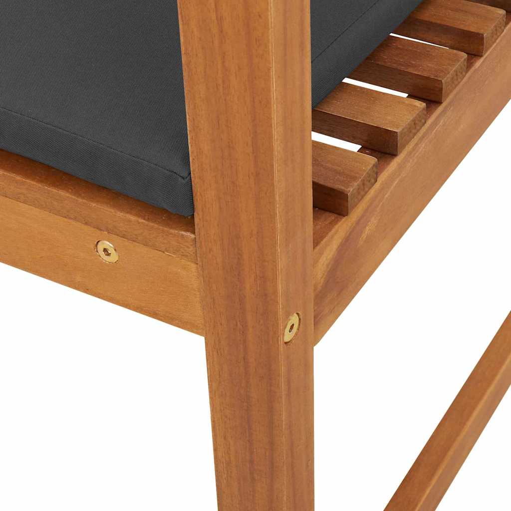 Gartenstuhl Braun 50 x 50 x 91cm Massivholz Akazie