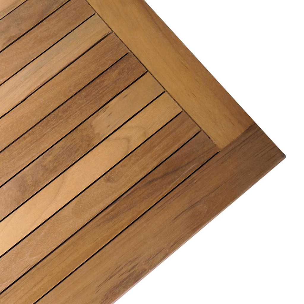 Gartentisch Braun Massivholz Teak