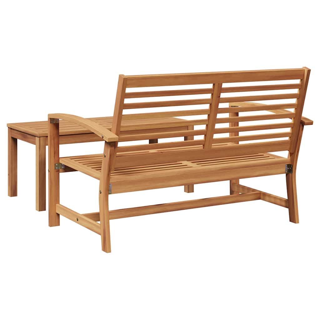 Garten-Sofa-Set Natur Teak-Massivholz