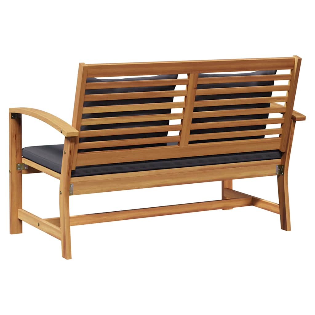 Garten-Sofa-Set Natur Teak-Massivholz