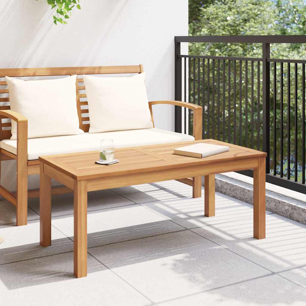 Gartentisch Natur 95 x 45 x 40 cm Teak-Massivholz