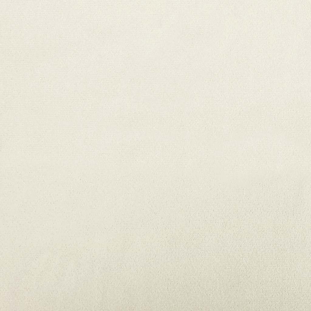 Relaxsessel mit Hocker Creme Samt