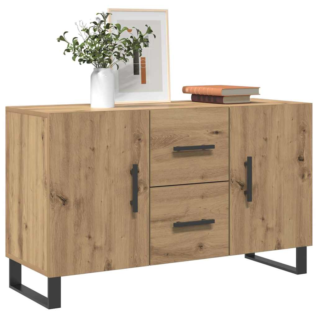 Sideboard Artisan-Eiche 100x36x60 cm Holzwerkstoff