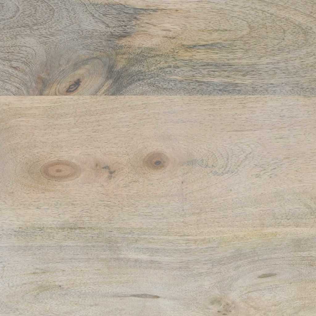 Nachttisch Weiß und Schwarz 40 x 33 x 46 cm Massivholz Akazie