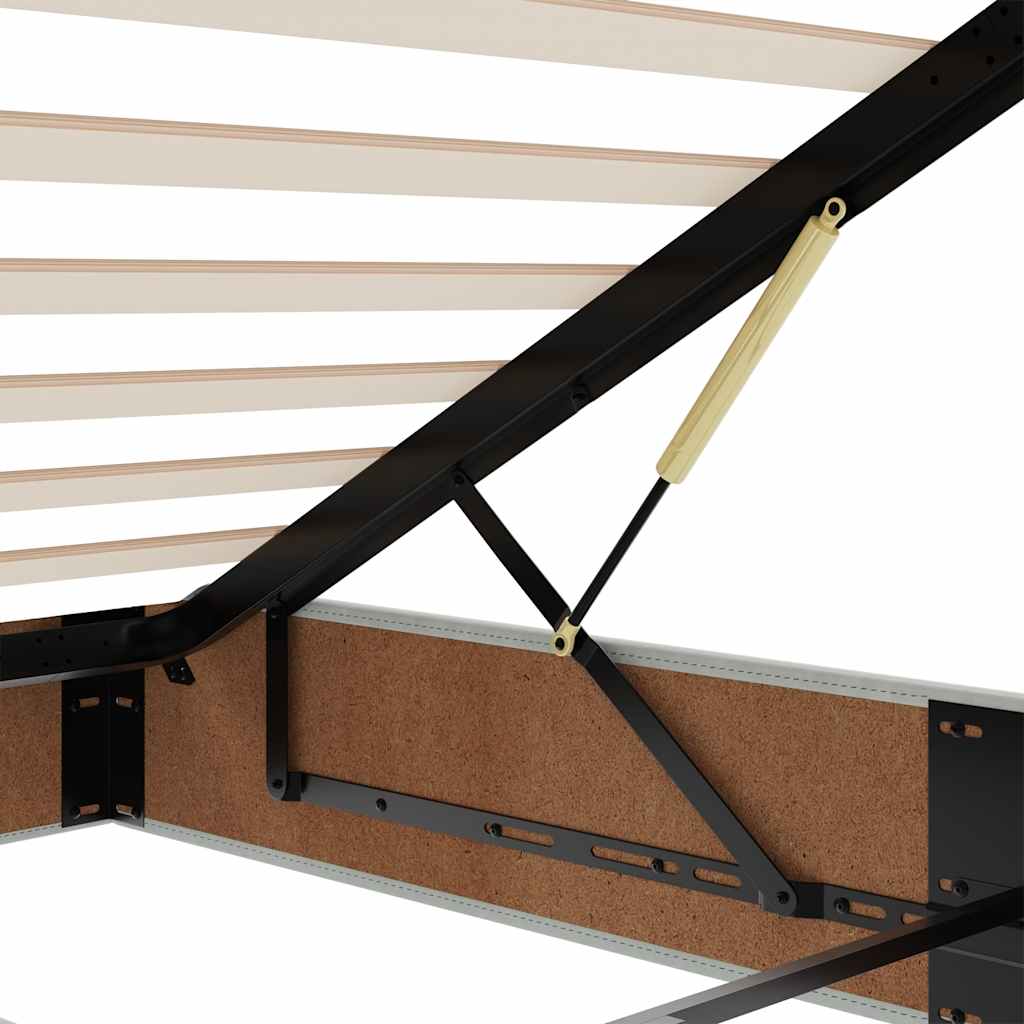 Ottoman-Bett mit Matratzen Dunkelgrün 160x200 cm Samt