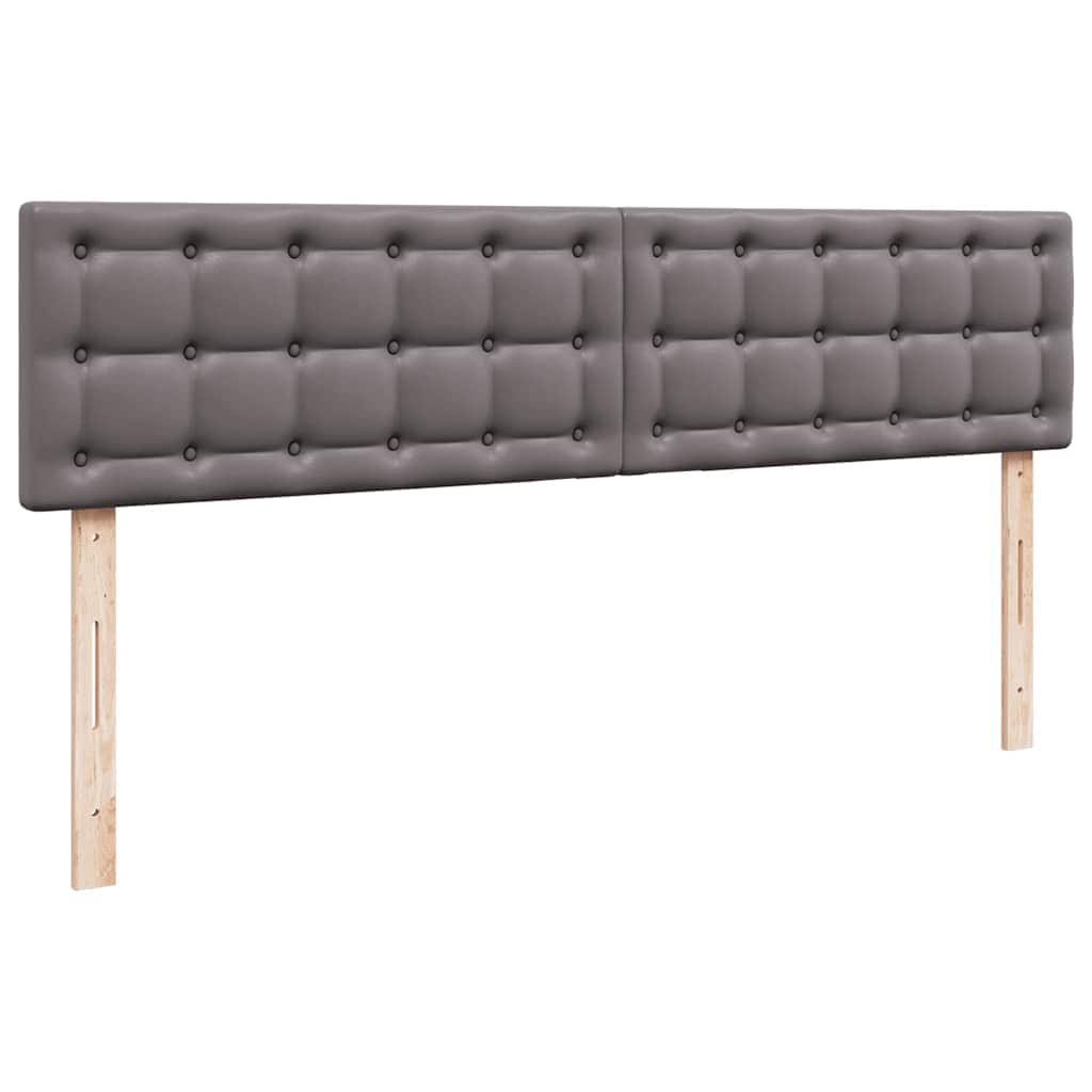 Ottoman-Bett mit Matratzen Grau 200x200 cm Kunstleder