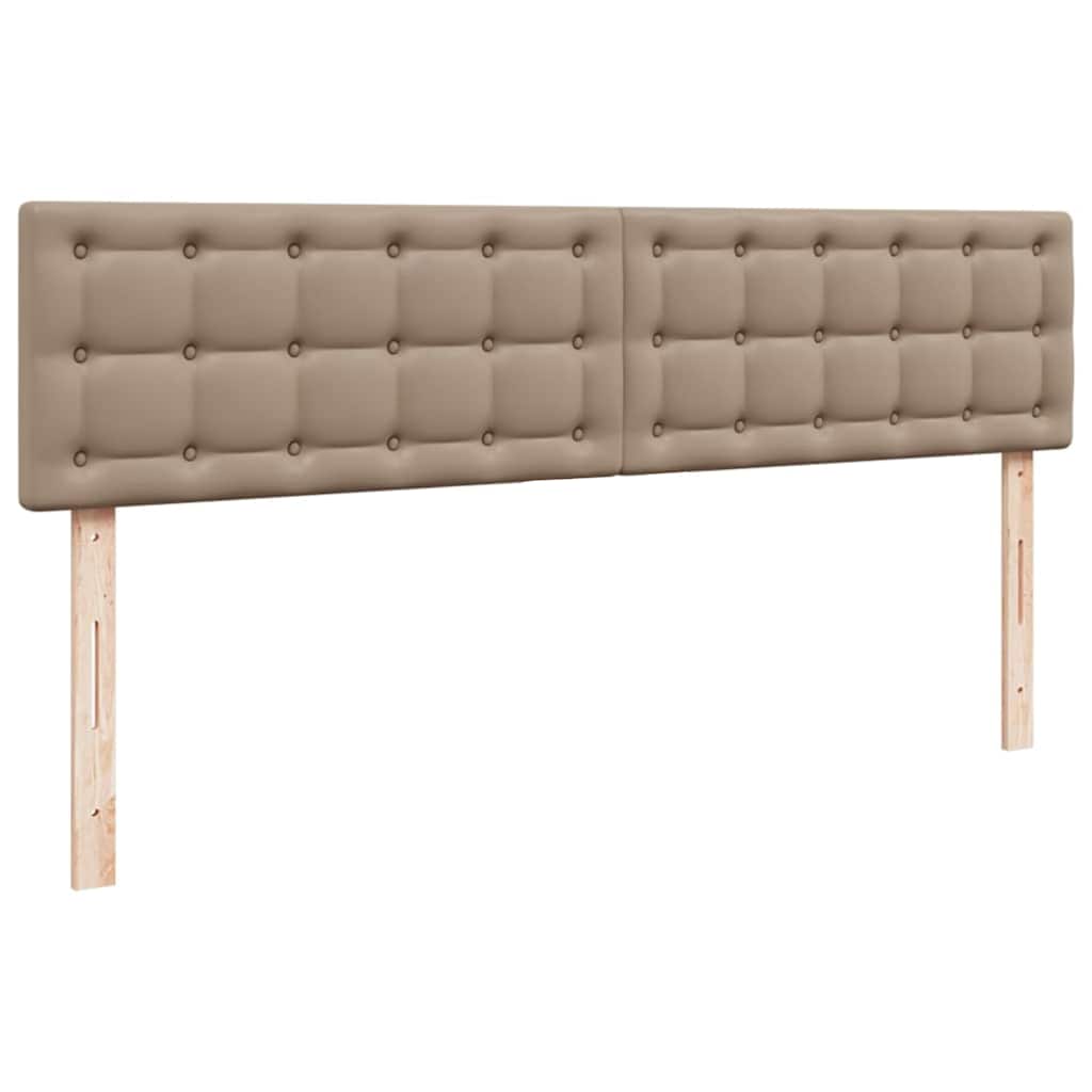 Ottoman-Bett mit Matratzen Cappuccino 200x200cm Kunstleder