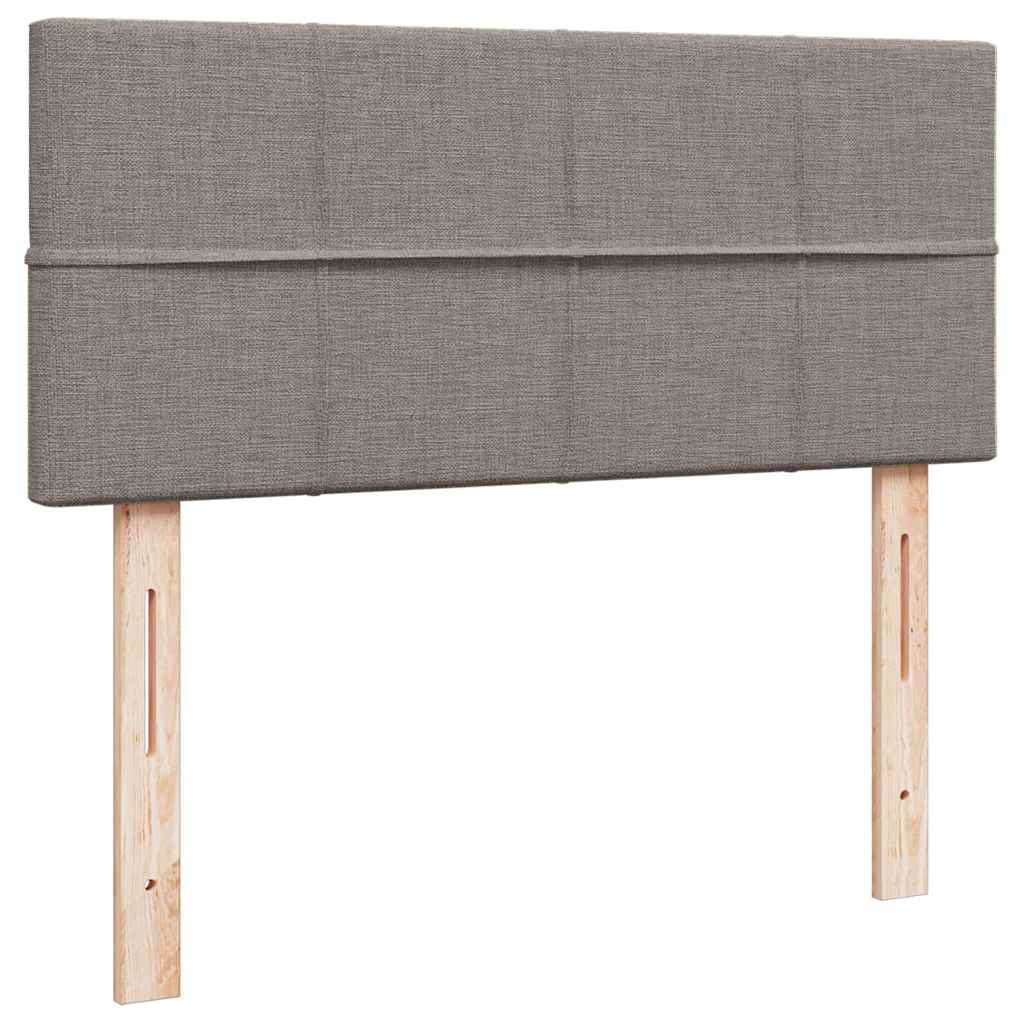 Ottoman-Bett mit Matratze Taupe 120x190 cm Stoff