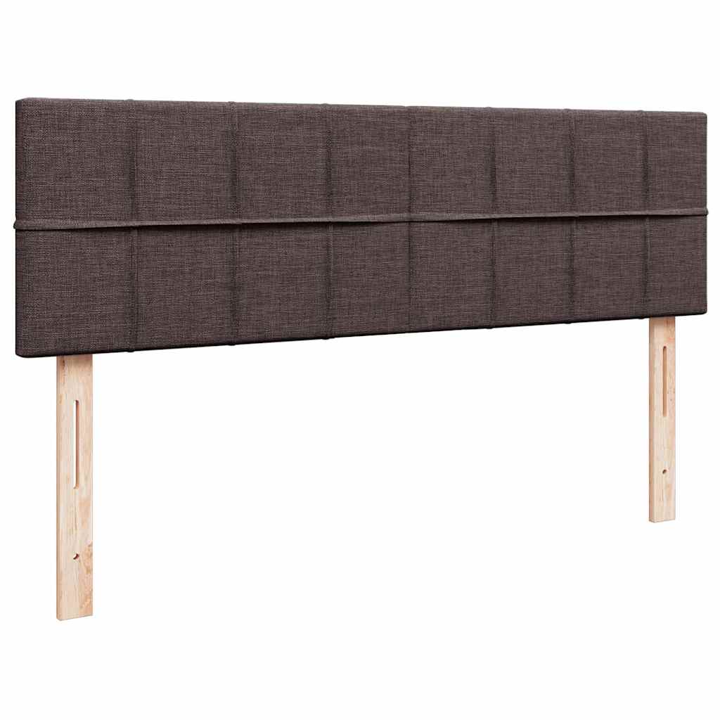 Ottoman-Bett mit Matratze Dunkelbraun 140x200 cm Stoff