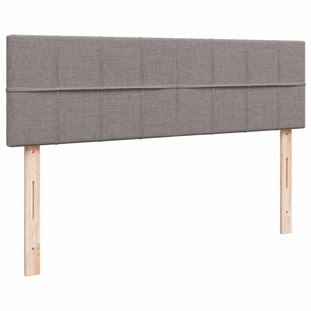 Ottoman-Bett mit Matratze Taupe 140x200 cm Stoff