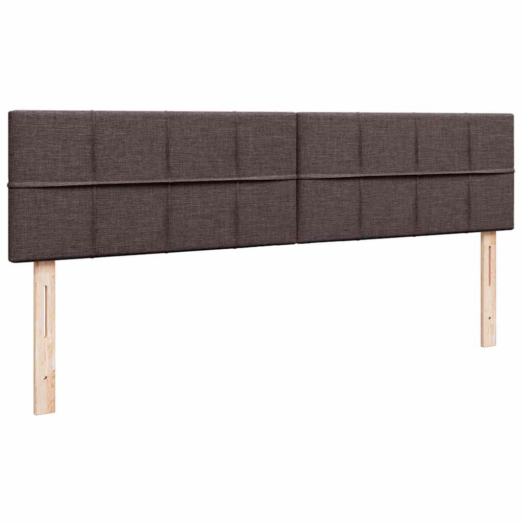 Ottoman-Bett mit Matratze Dunkelbraun 180x200 cm Stoff