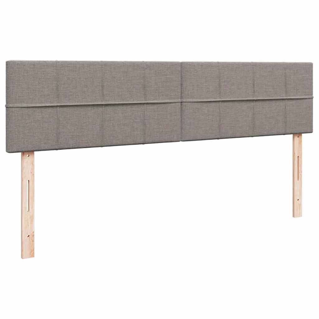 Ottoman-Bett mit Matratze Taupe 180x200 cm Stoff