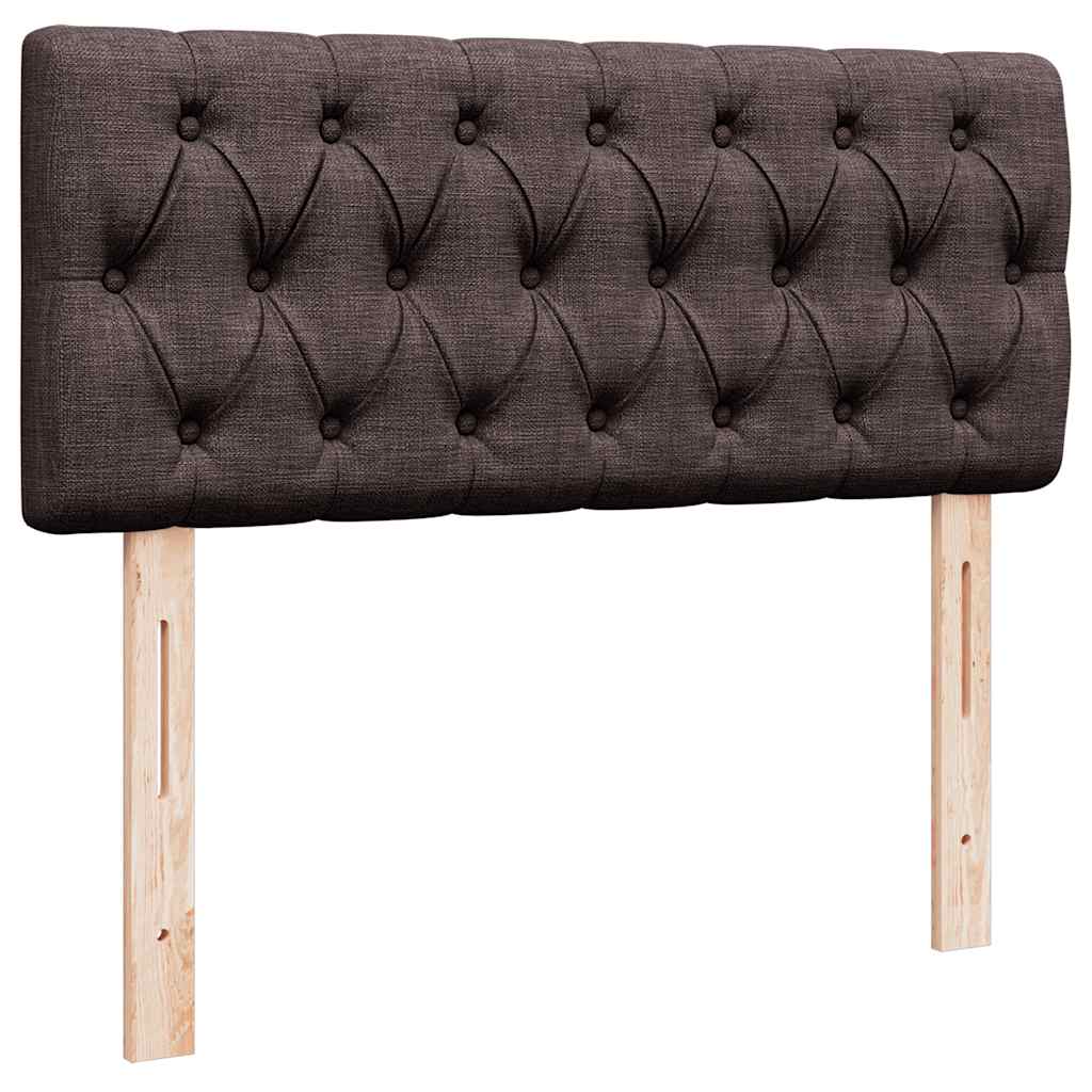 Ottoman-Bett mit Matratze Dunkelbraun 120x190 cm Stoff