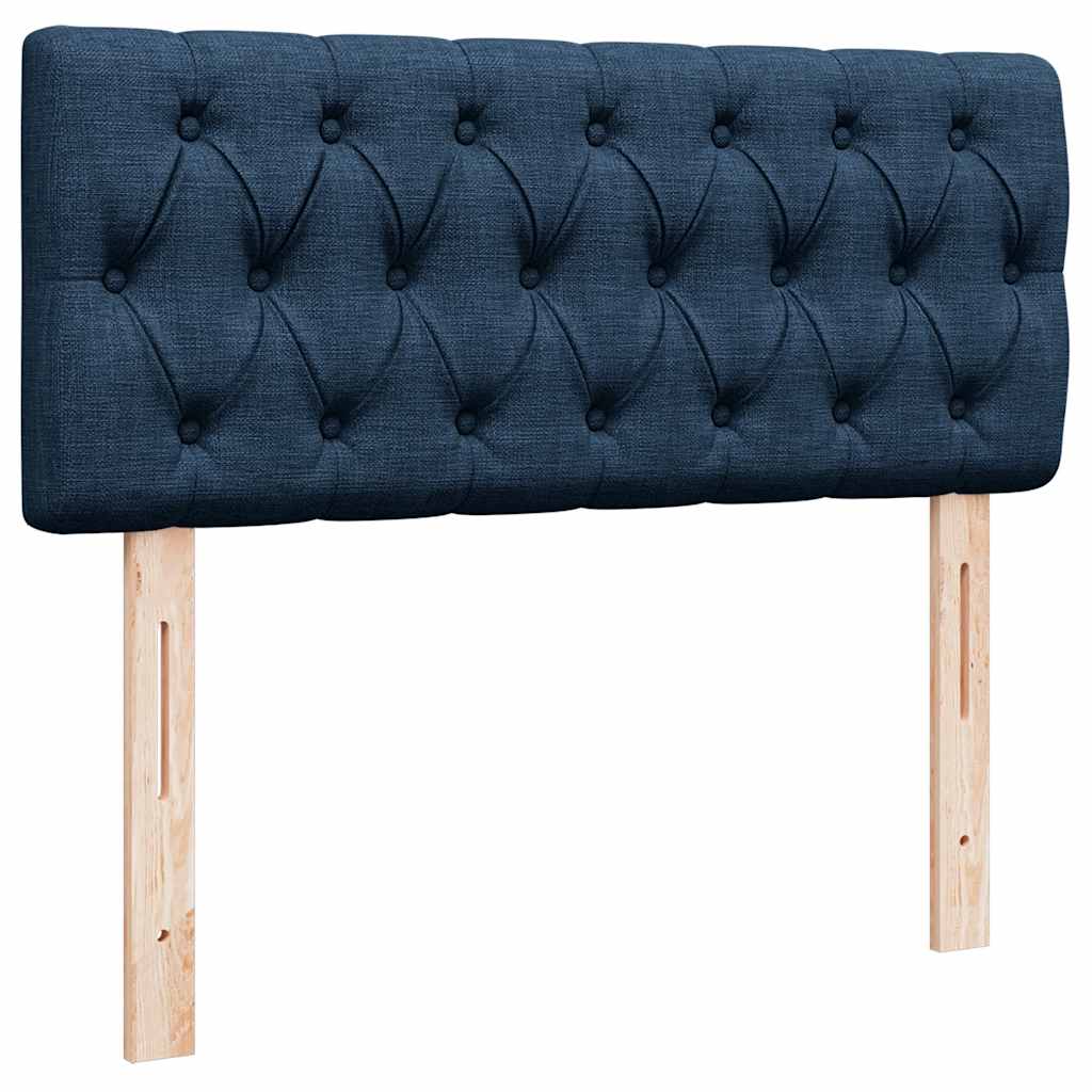 Ottoman-Bett mit Matratze Blau 120x190 cm Stoff