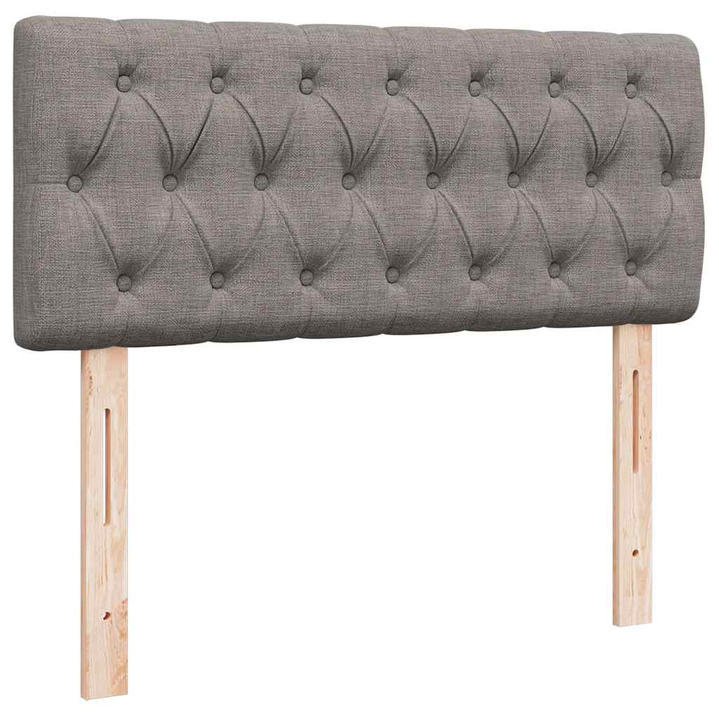 Ottoman-Bett mit Matratze Taupe 120x200 cm Stoff