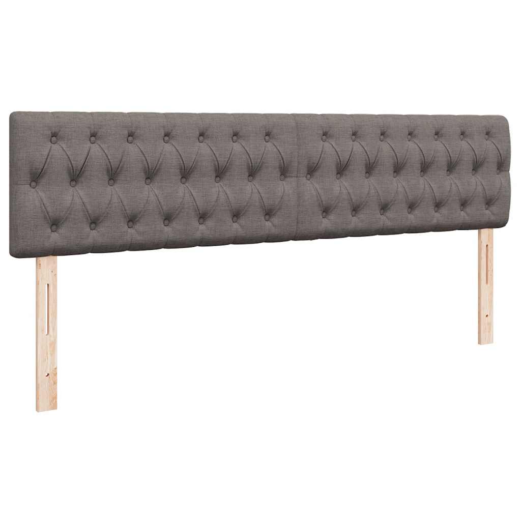 Ottoman-Bett mit Matratze Taupe 200x200 cm Stoff