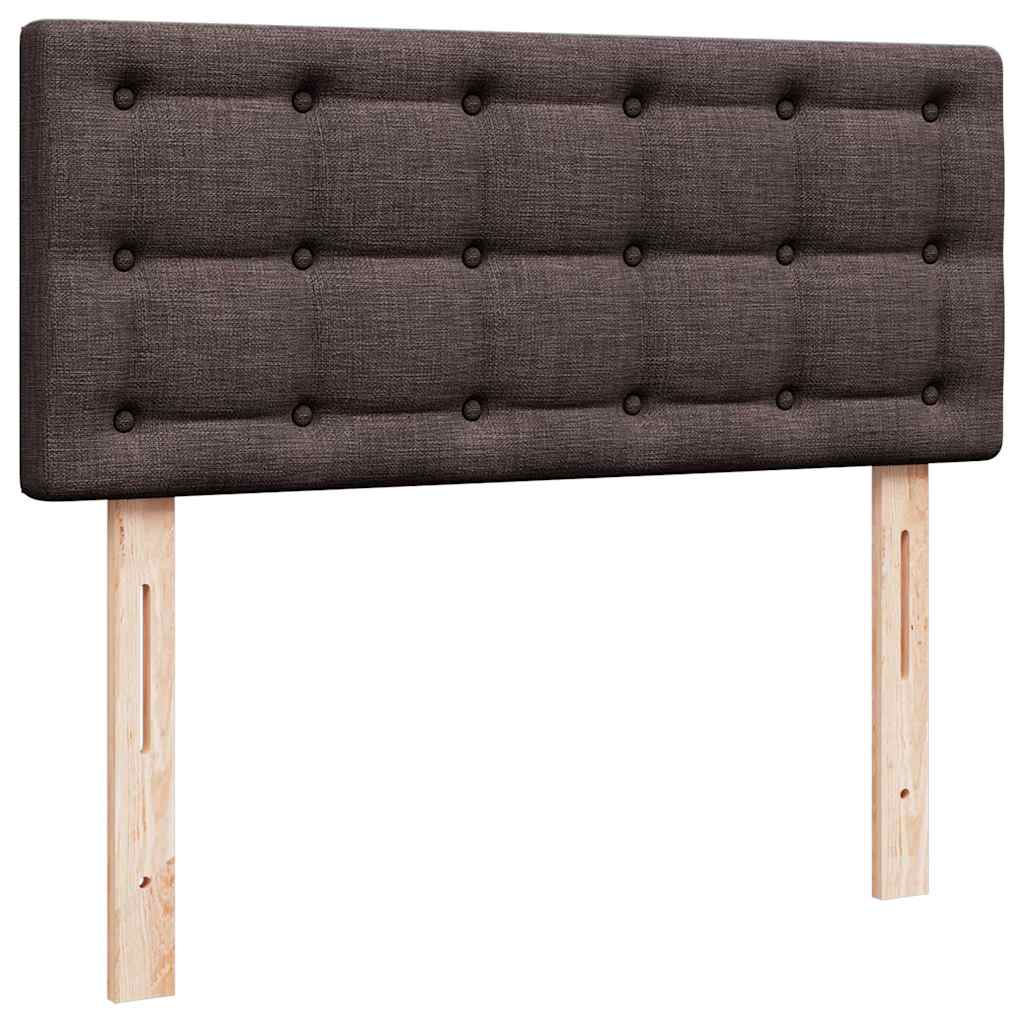 Ottoman-Bett mit Matratze Dunkelbraun 120x190 cm Stoff
