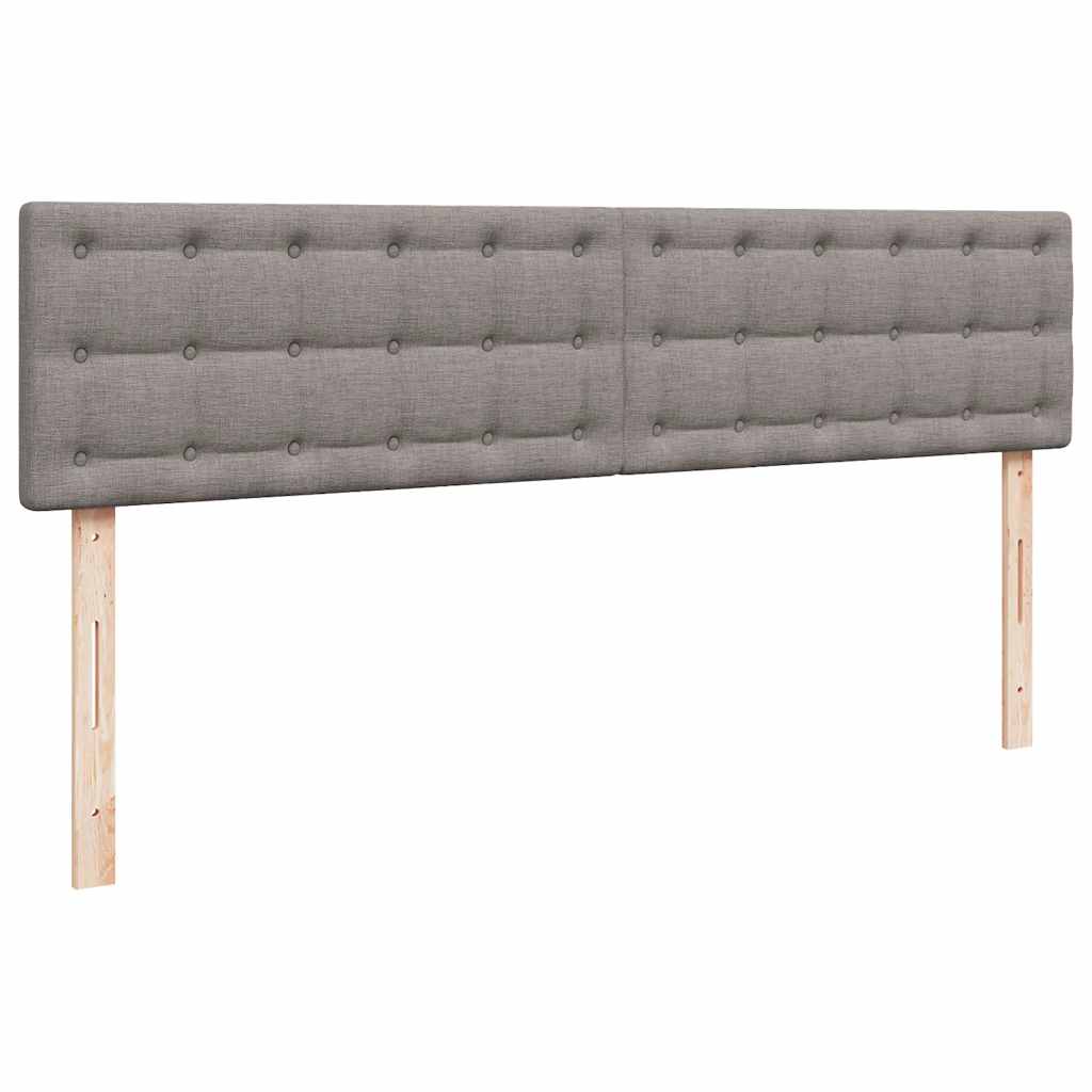 Ottoman-Bett mit Matratze Taupe 200x200 cm Stoff