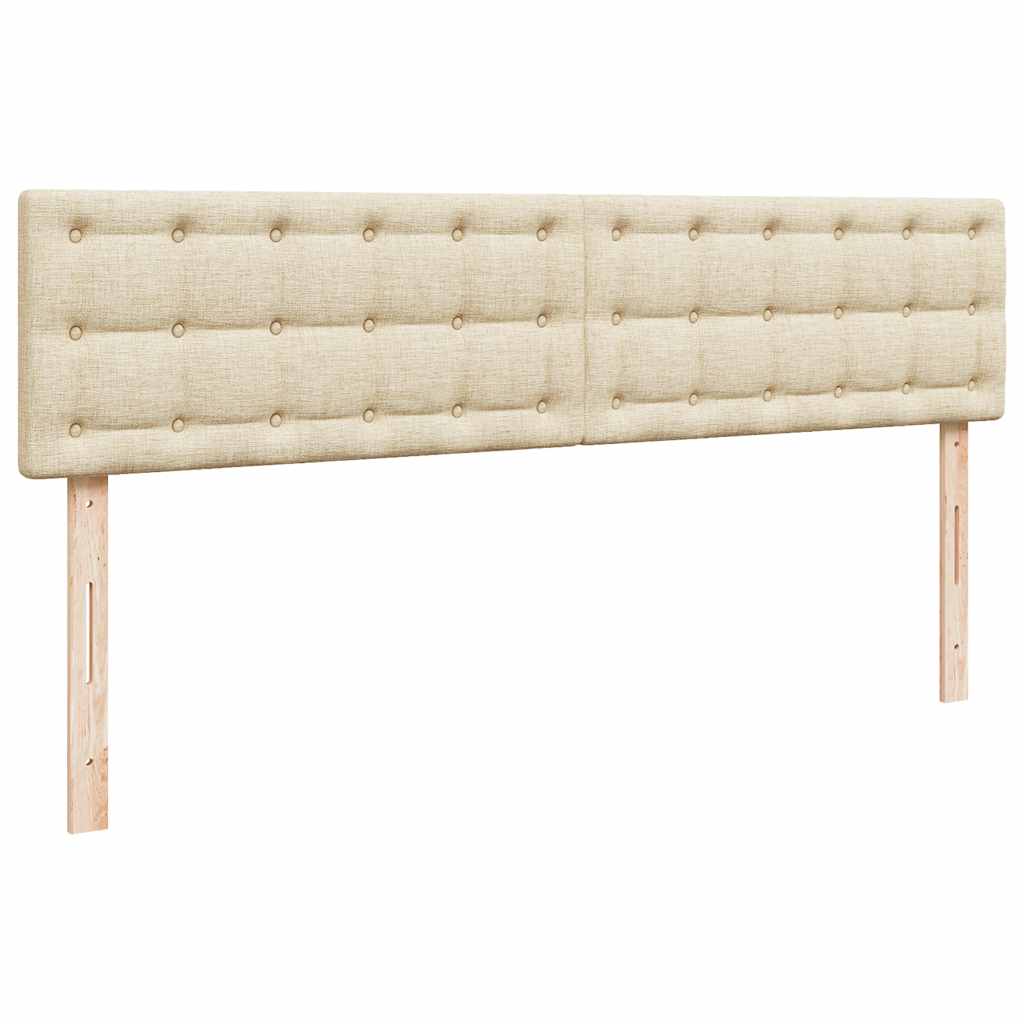 Ottoman-Bett mit Matratze Creme 200x200 cm Stoff