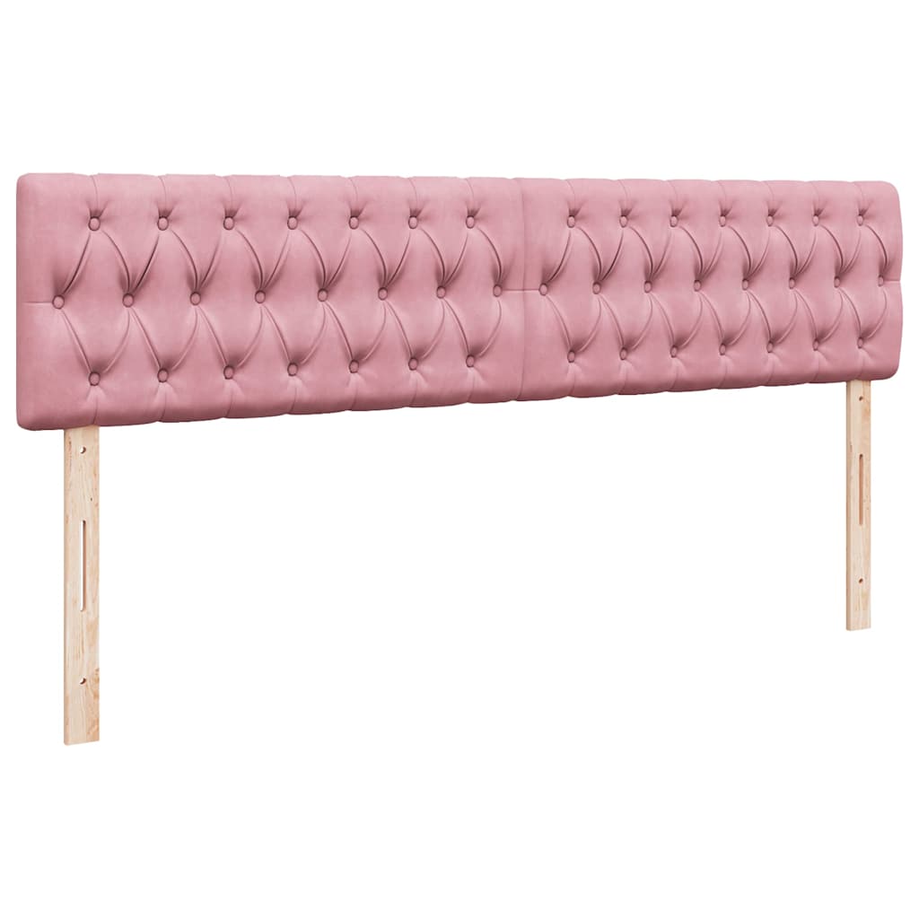 Ottoman-Bett mit Matratze Rosa 200x200 cm Samt