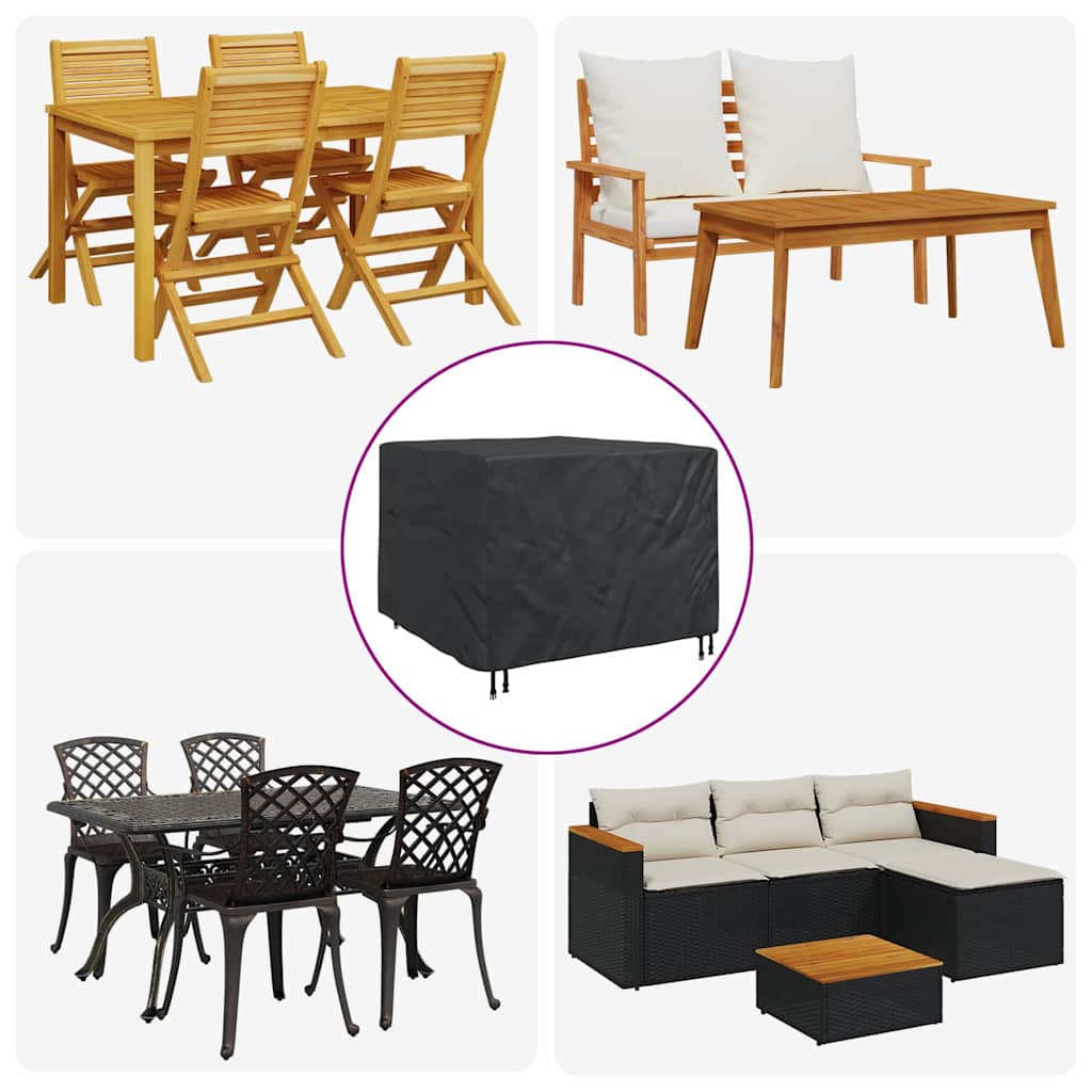 Schutzhülle für Gartenmöbel 135 x 135 x 90 cm 420D Stoff