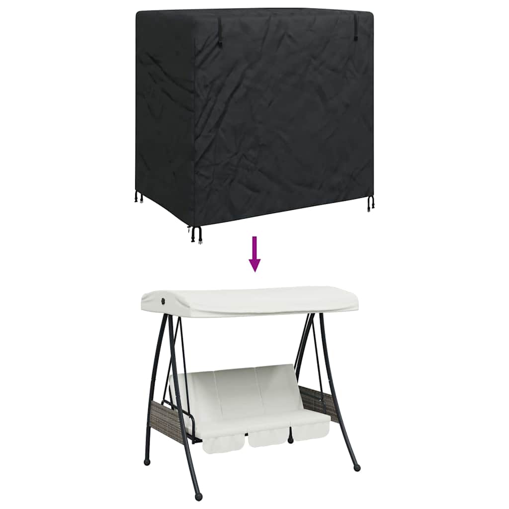 Hollywoodschaukel-Abdeckung 175 x 125 x 160 cm 420D-Gewebe