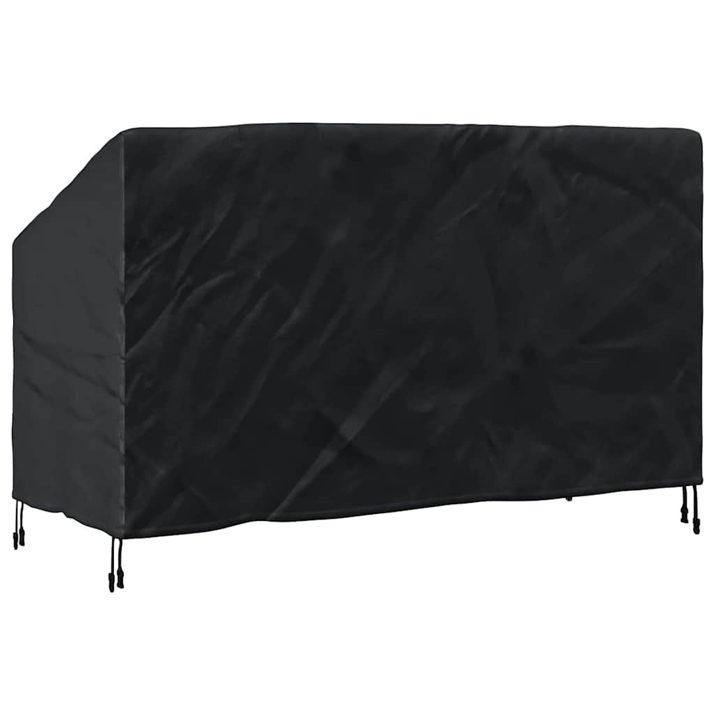 Abdeckung für Gartenbank Schwarz 165 x 70 x 65 / 94 cm 210D Stoff