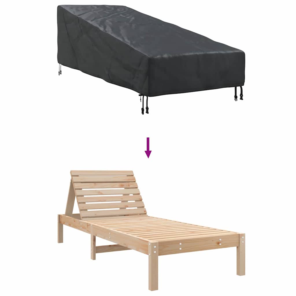 Schutzhülle für Gartenmöbel 203 x 81 x 63 cm 210D Oxford Stoff