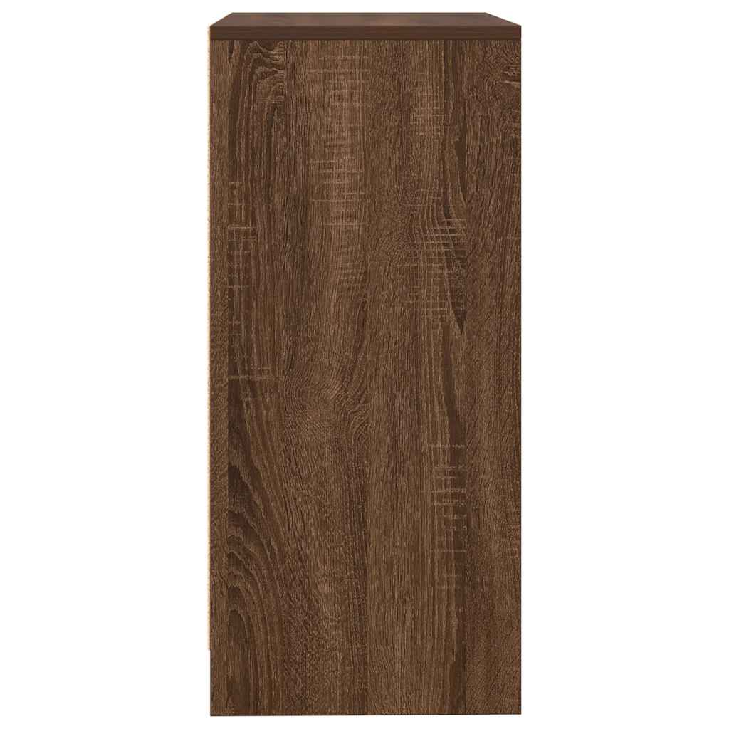 Sideboard Braun Eichen-Optik 57x34x76 cm Holzwerkstoff