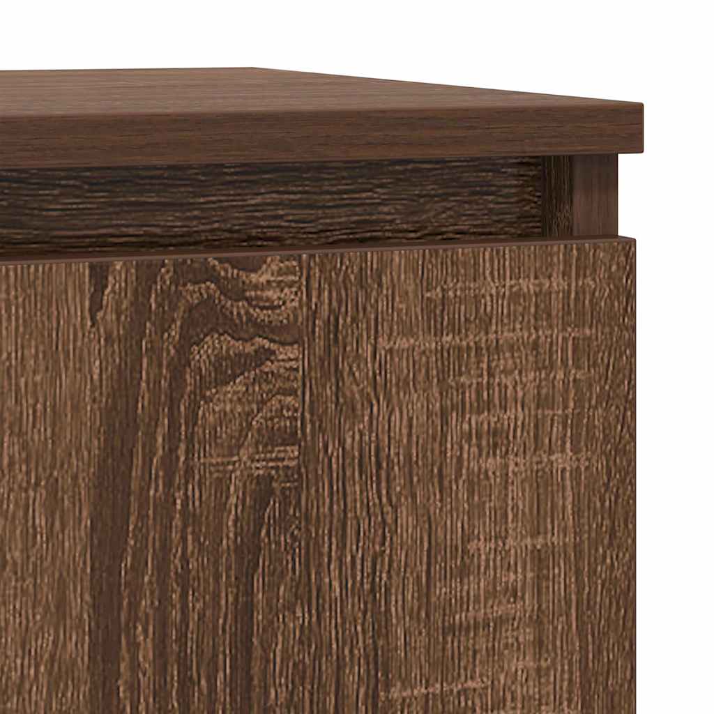Sideboard Braun Eichen-Optik 57x34x76 cm Holzwerkstoff
