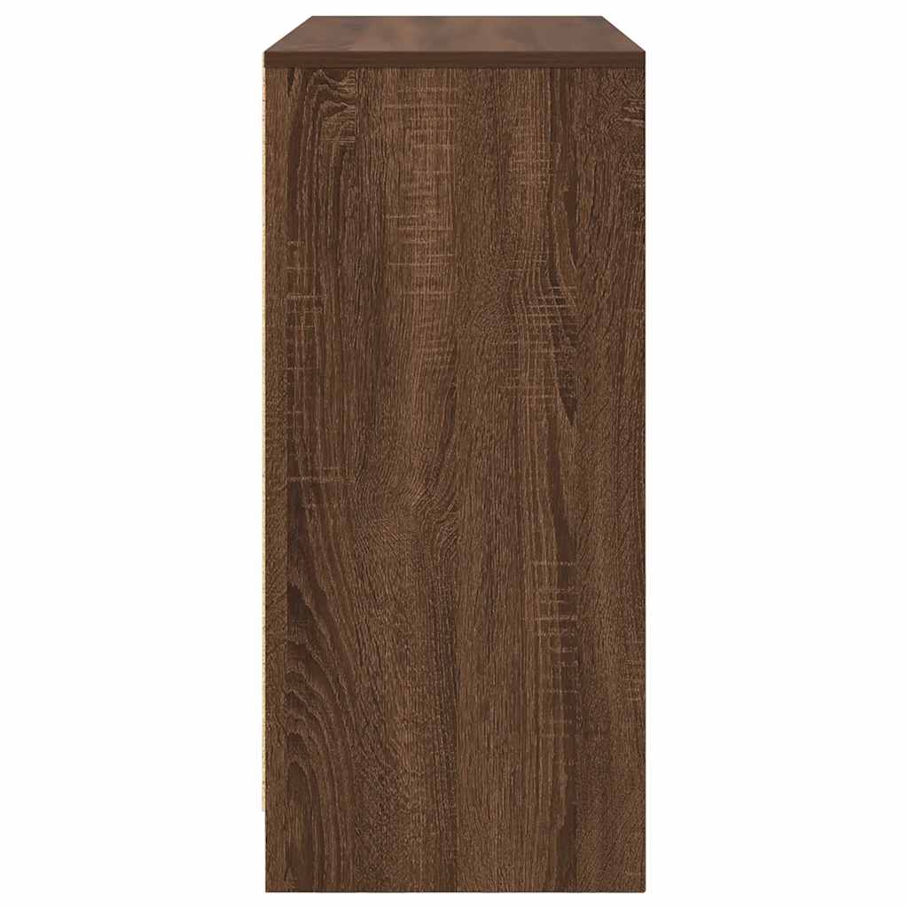 Sideboard Braun Eichen-Optik 85x34x76 cm Holzwerkstoff