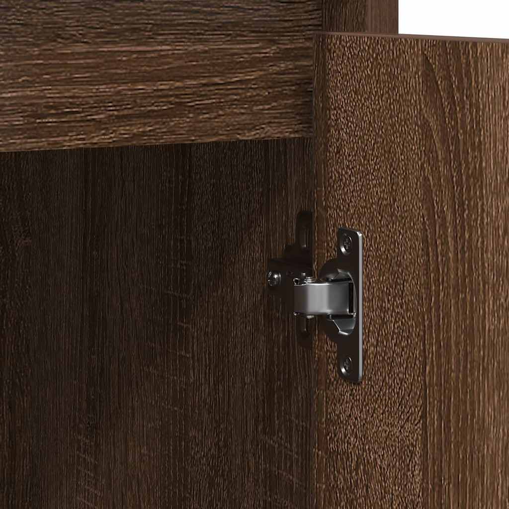 Sideboard Braun Eichen-Optik 85x34x76 cm Holzwerkstoff