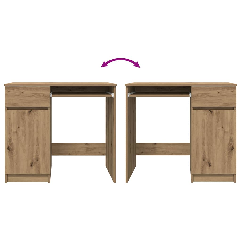 Schreibtisch Artisan-Eiche 86x49x76 cm Holzwerkstoff