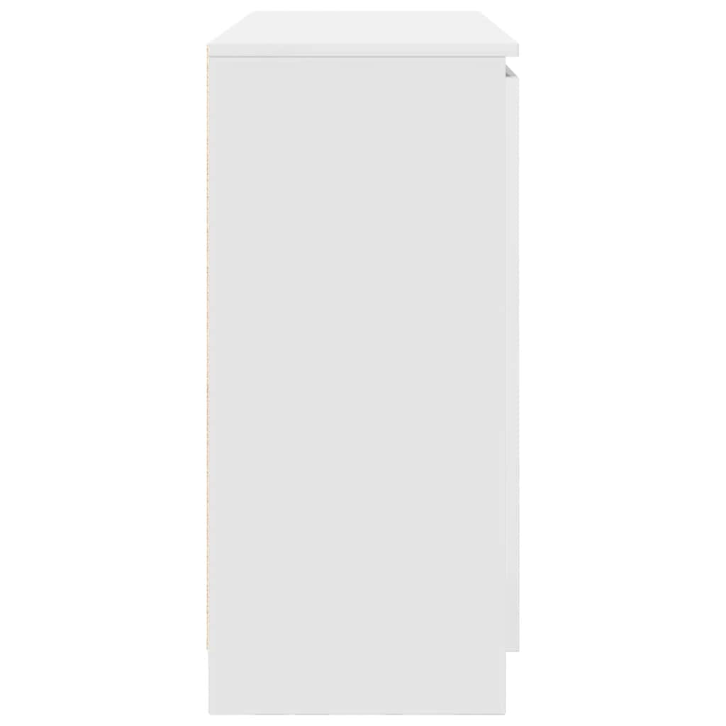 Sideboard mit Schubladen Weiß 100,5x35x76 cm Holzwerkstoff