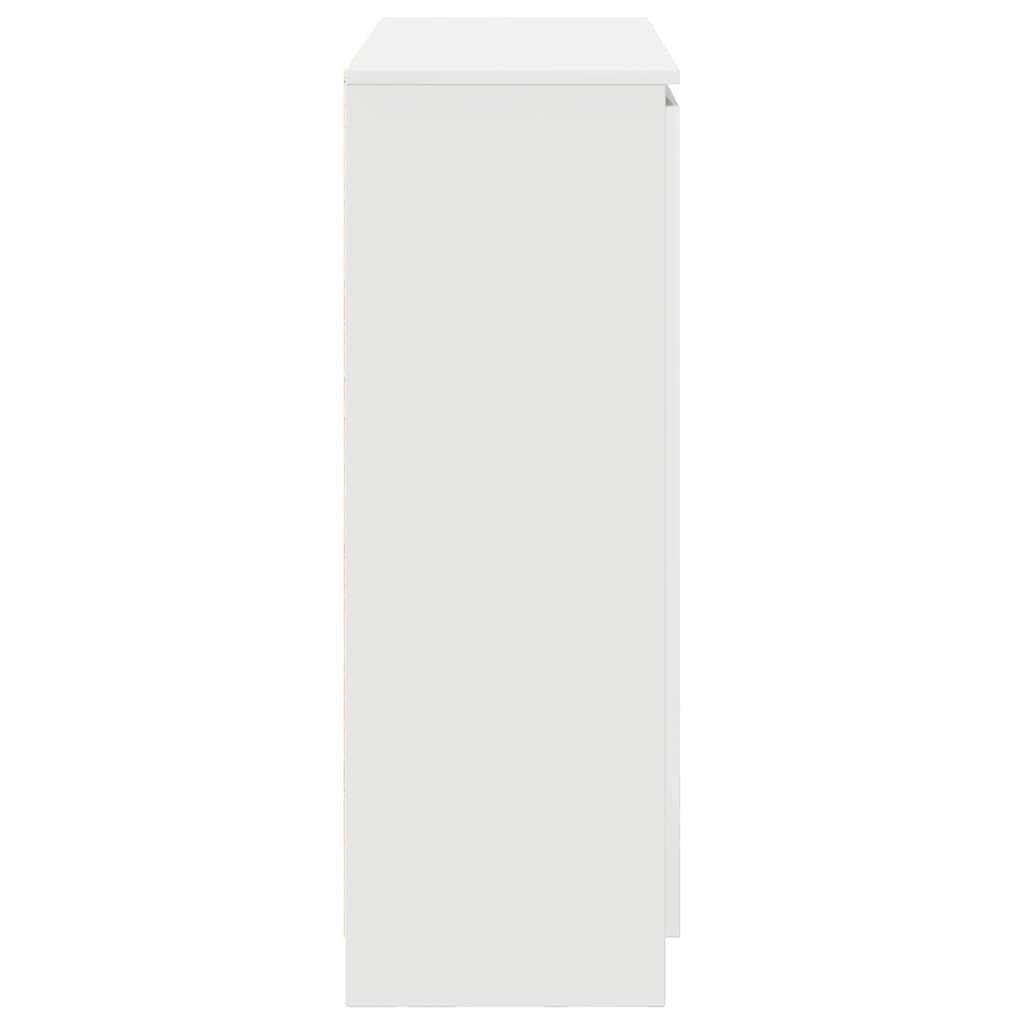 Sideboard mit Schubladen Weiß 100,5x35x98,5 cm Holzwerkstoff