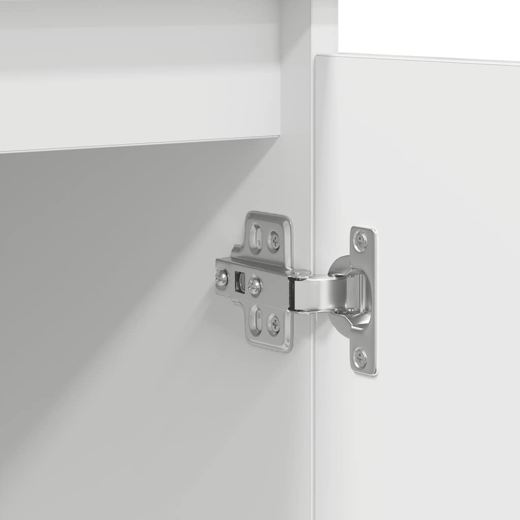 Sideboard mit Schubladen Weiß 100,5x35x98,5 cm Holzwerkstoff