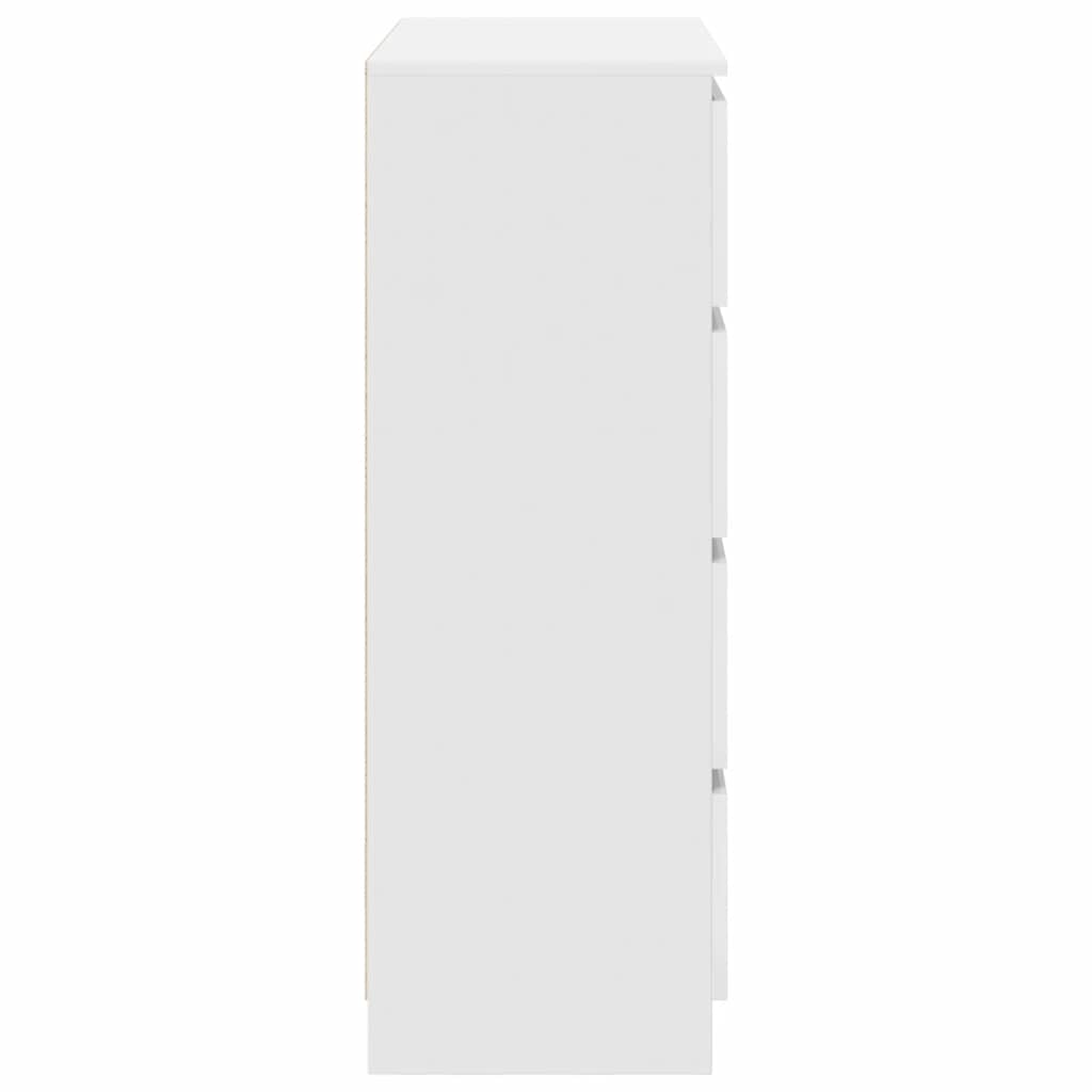 Sideboard Weiß 80x35x99 cm Holzwerkstoff