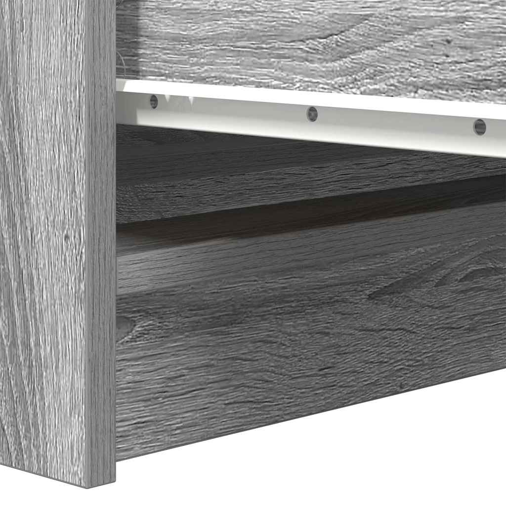 Sideboard Grau Sonoma 100x35x99 cm Holzwerkstoff