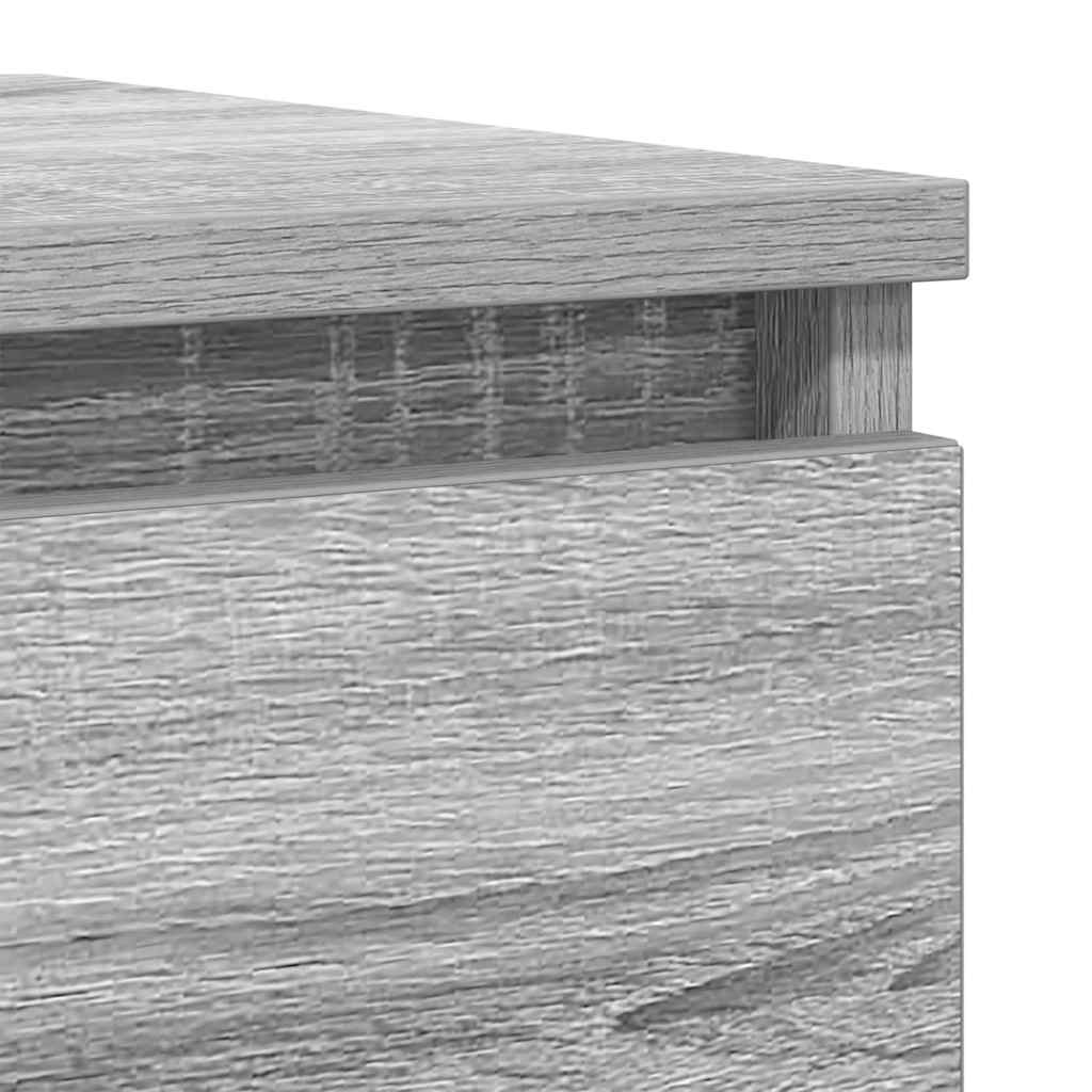 Sideboard Grau Sonoma 100x35x76 cm Holzwerkstoff