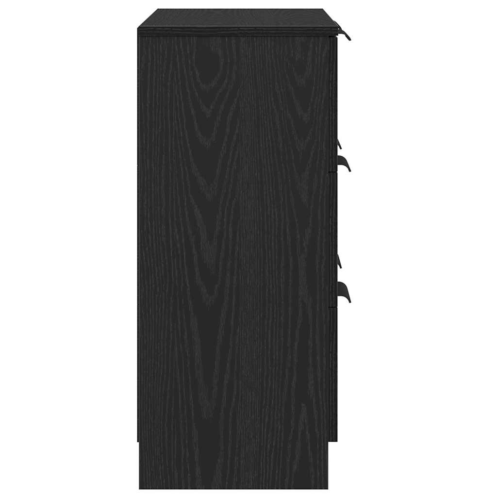 Sideboard mit Schubladen Schwarz 60 x 30 x 70 cm Holzwerkstoff