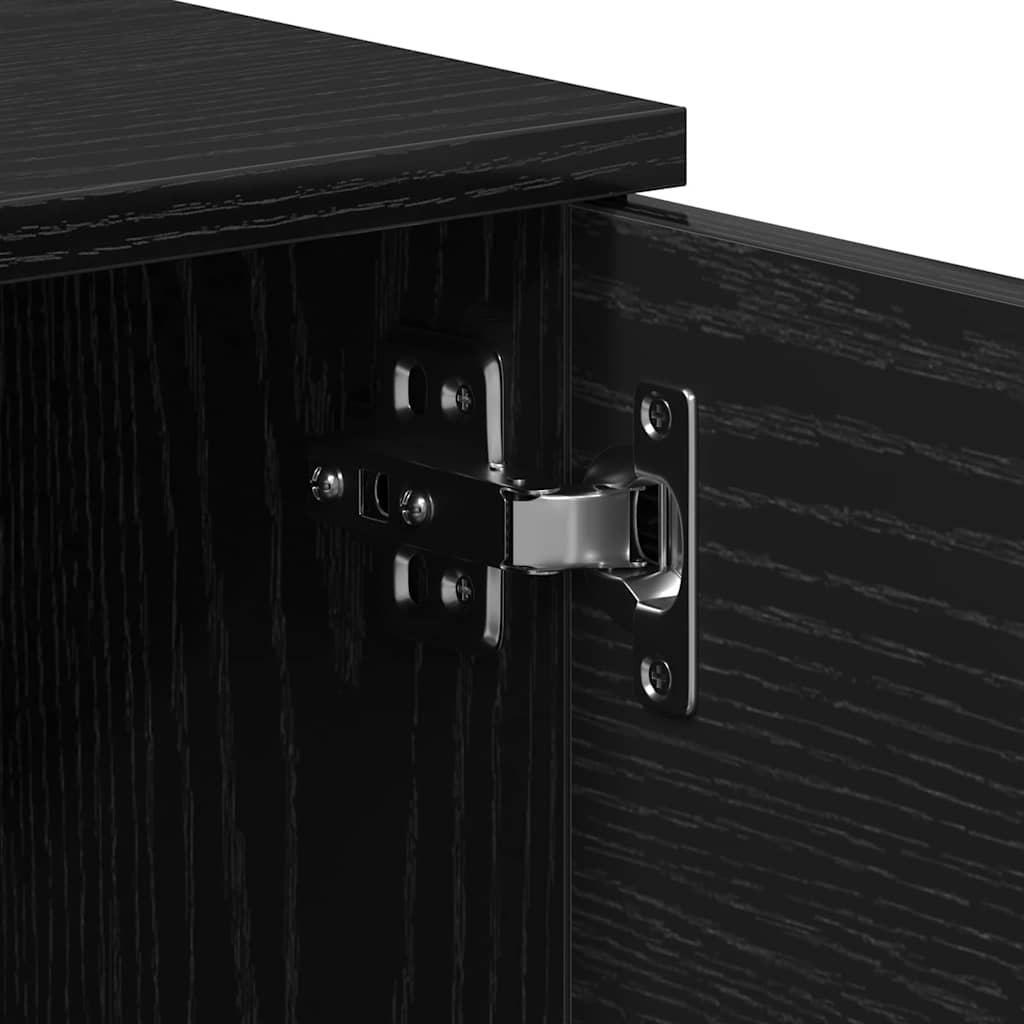 TV-Schränk Schwarz 140 x 35 x 40 cm Holzwerkstoff