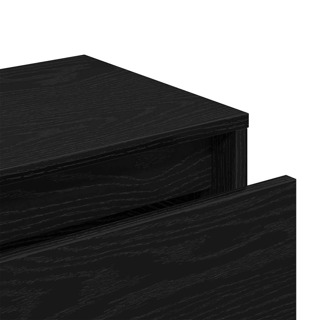 Flurmöbel-Set 4 pcs Schwarz Eichen-Optik Holzwerkstoff