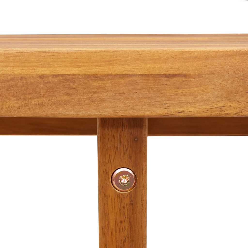 Garten-Esstisch Rund Ø90x75 cm Massivholz Akazie