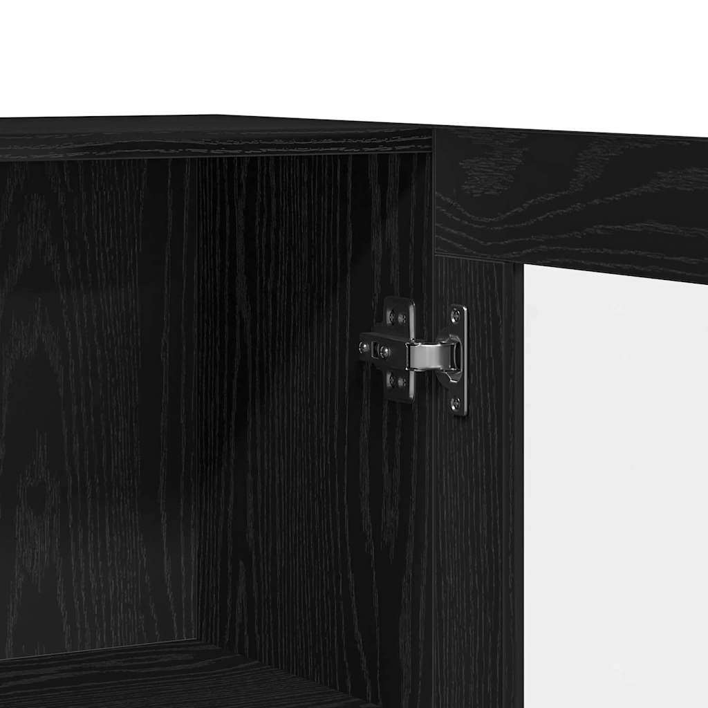 Sideboard Schwarz 120 x 30.5 x 70 cm Holzwerkstoff