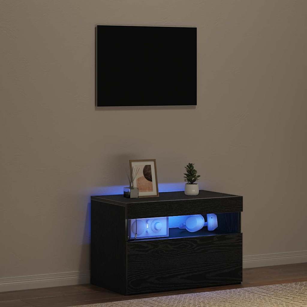 TV-Schränk Schwarz 60 x 35 x 40 cm Holzwerkstoff