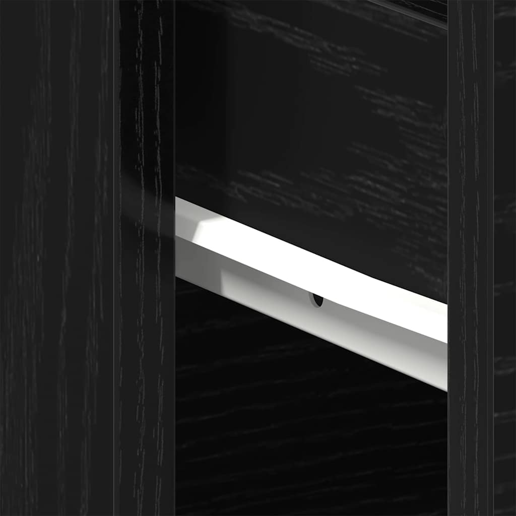 Nachttisch 2 pcs Schwarze Eiche 40 x 30 x 39 cm Holzwerkstoff