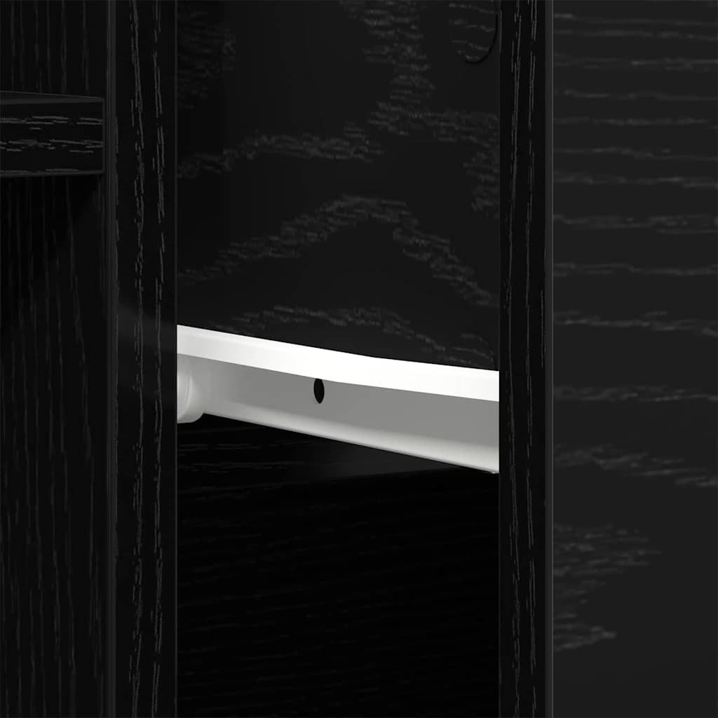 Sideboard mit Schubladen Schwarz 60 x 30 x 70 cm Holzwerkstoff